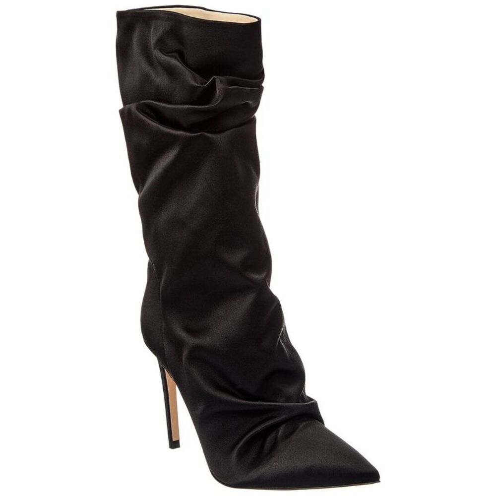 Prota Fiori Poppy Satin Boot, Black